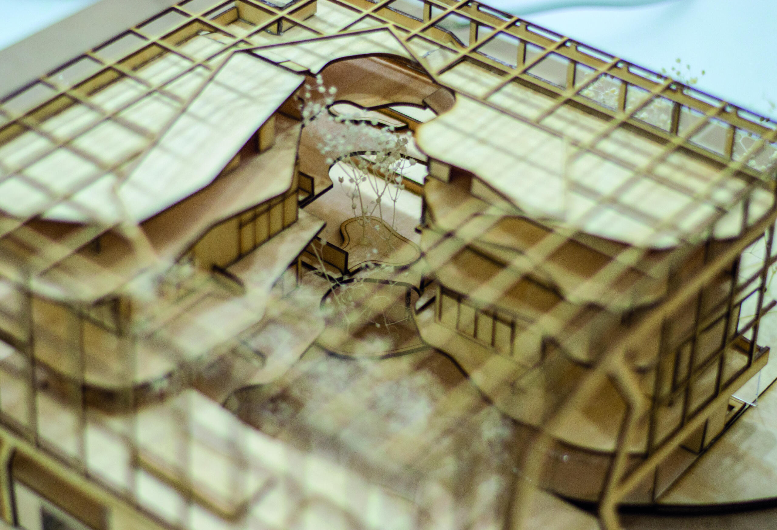 Model courtyard view